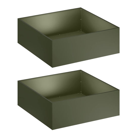 Garden Planter 2 Olive green Depth 60 cm 20 cm