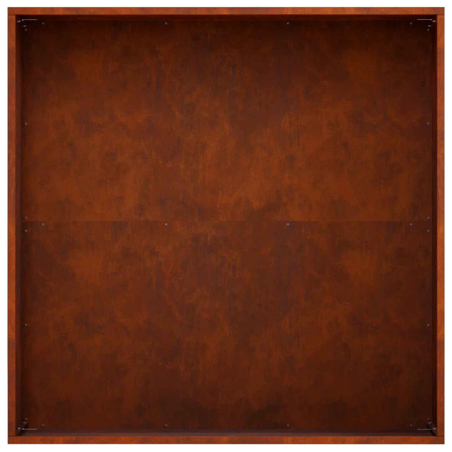 vidaXL Garden Planter 2 pcs Rusty 60 x 60 x 20 cm Weathering Steel 6