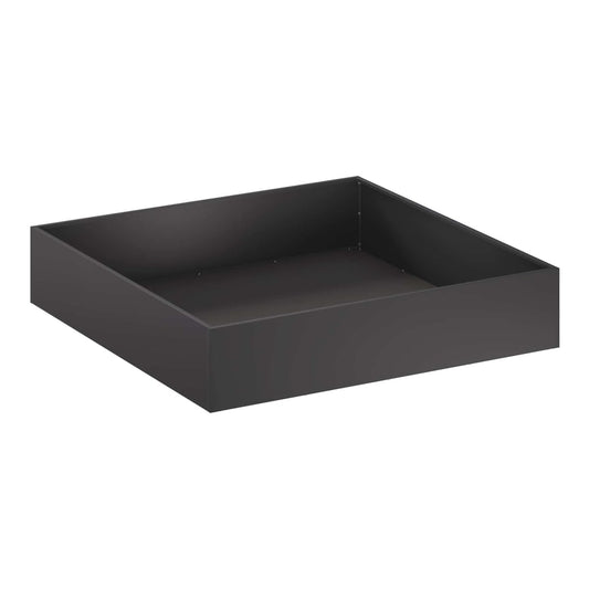 Garden Planter Cold-rolled Steel Black Height 20 cm 80 cm 80 cm