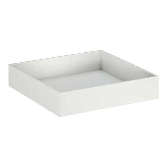 Garden Planter Cold-rolled Steel White Height 20 cm 80 cm 80 cm