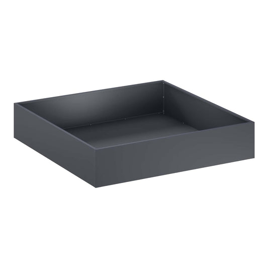 Garden Planter Cold-rolled Steel Anthracite Height 20 cm 80 cm 80 cm