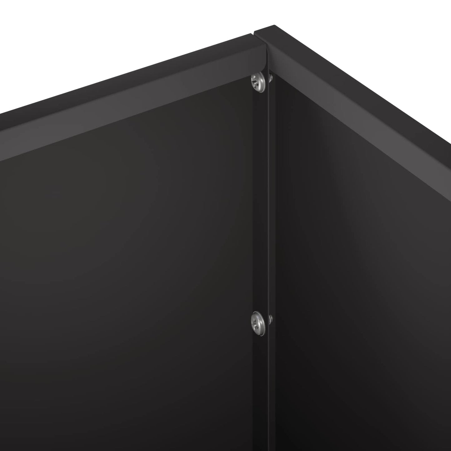 vidaXL Garden Planter 2 pcs Black 80 x 30 x 30 cm Cold-rolled Steel 6