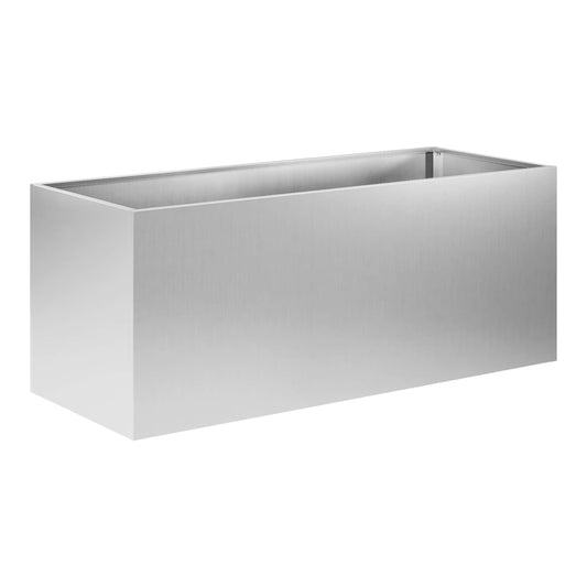 Garden Planter Silver Galvanised steel Height