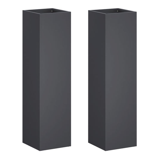 Garden Planter 2 Anthracite Depth 20 cm 20 cm 75 cm