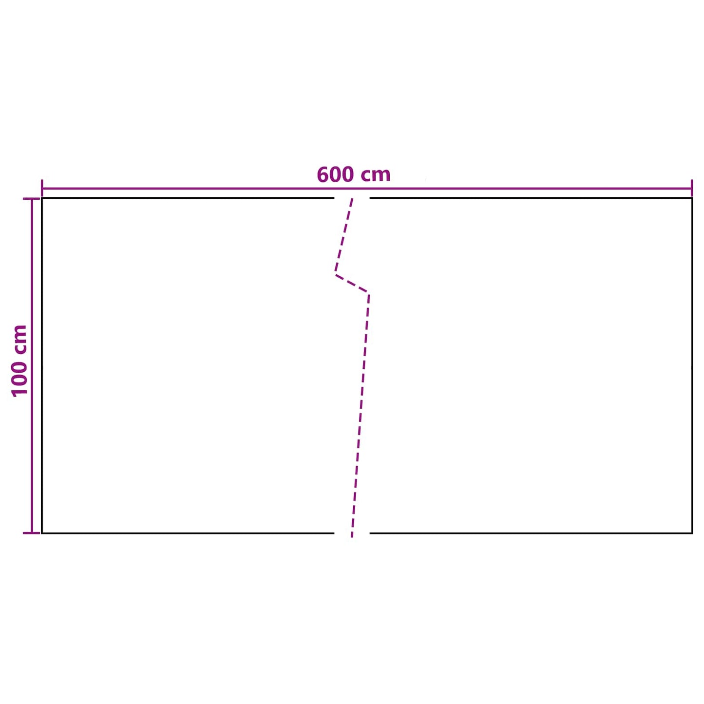 vidaXL Balcony Screen 600 x 100 cm Poly Rattan Dark Grey 5