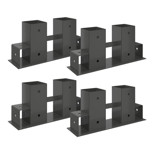 Firewood Stacking Aids Steel Anthracite 4