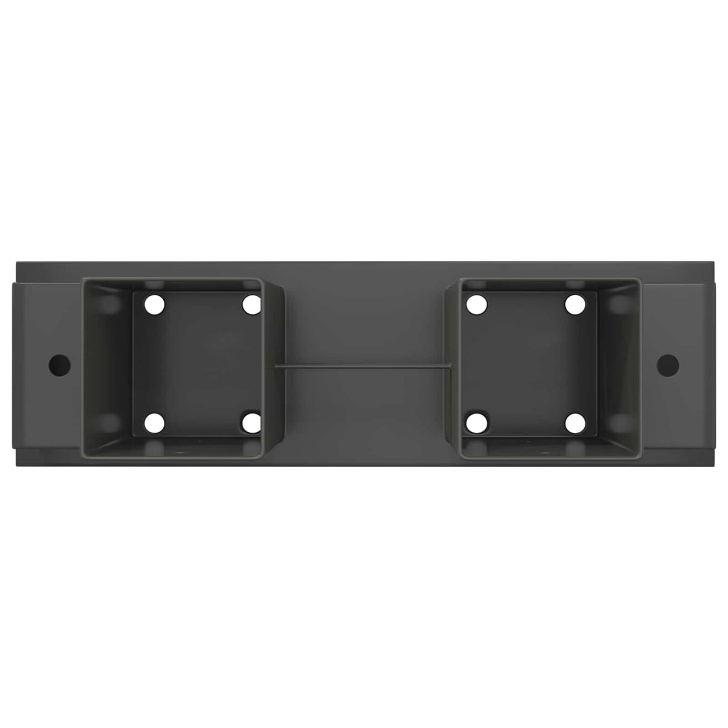 vidaXL Firewood Stack Aid 4 pcs Anthracite 34 x 10 x 15 cm Steel 6