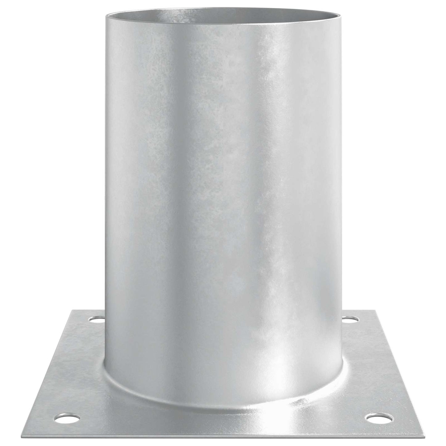 vidaXL Round Ground Anchor 12 pcs Silver 15 x 15 x 15 cm Metal 6