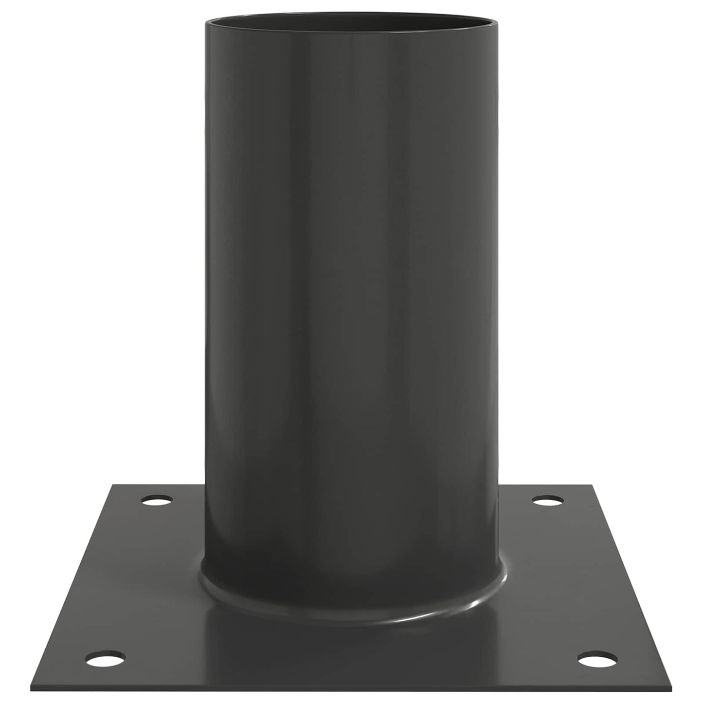 vidaXL Round Ground Anchor 12 pcs Anthracite 15 x 15 x 15 cm Metal 6