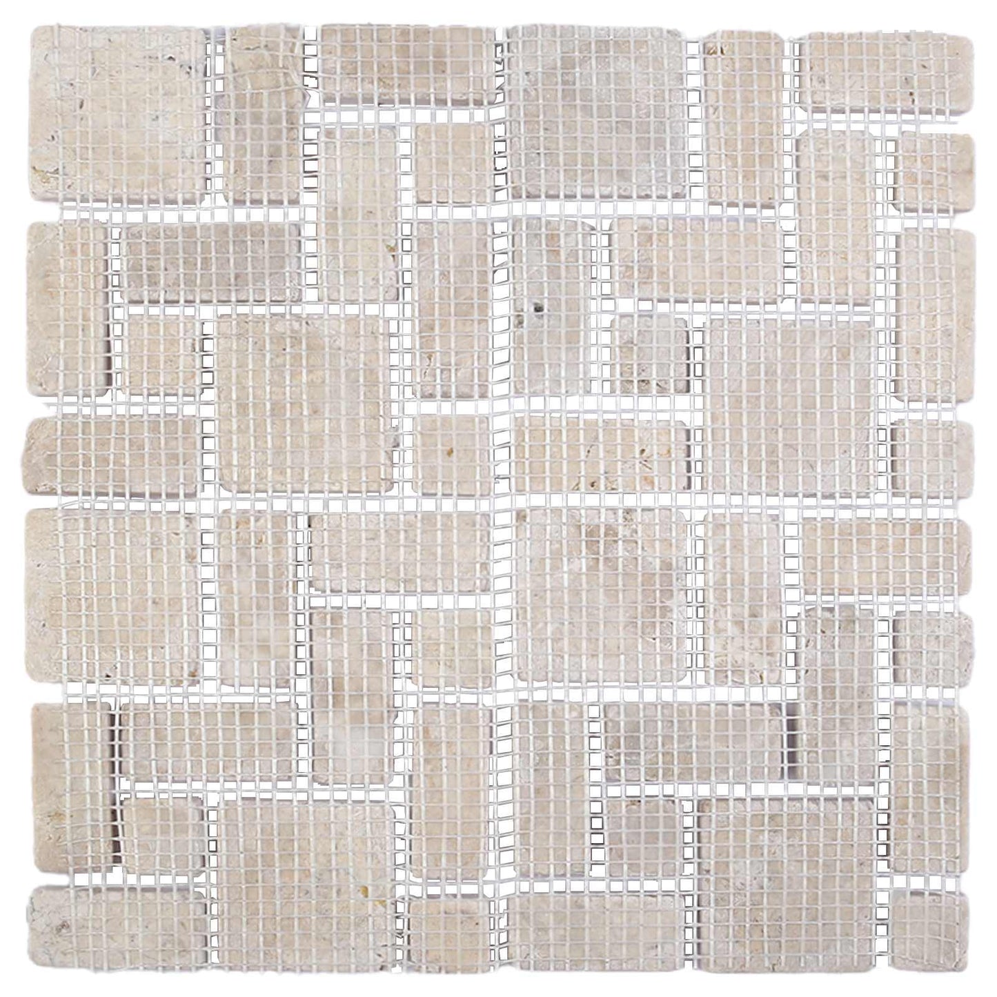 vidaXL Mosaic Tiles Cream 30 x 30 cm Marble 6