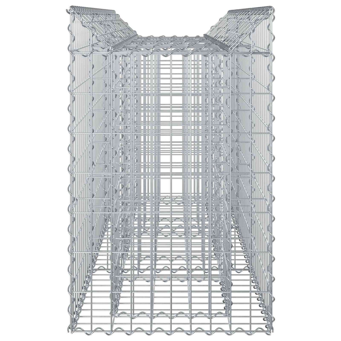 vidaXL Gabion Raised Bed 150 x 50 x 80 cm Galvanised Steel Silver 6