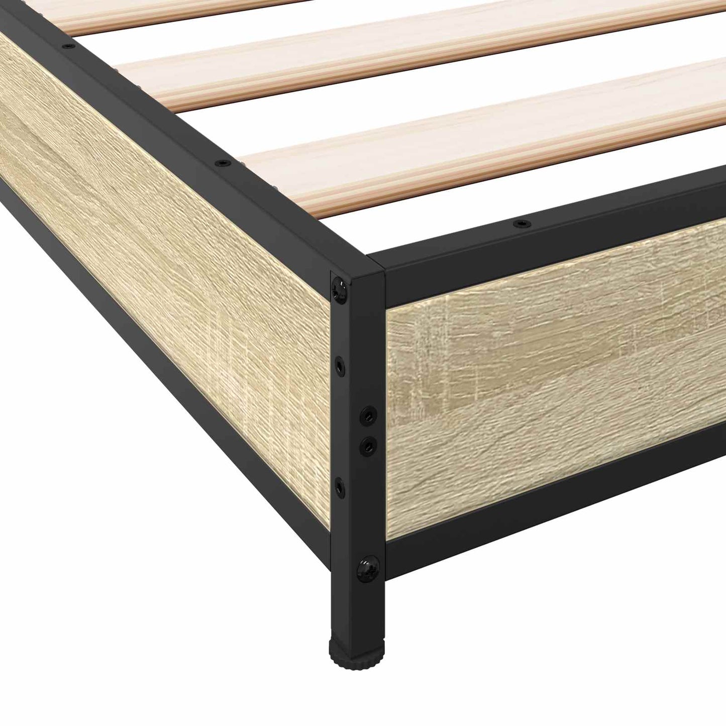 vidaXL Bed Frame Sonoma Oak 80 x 200 cm Engineered Wood 6