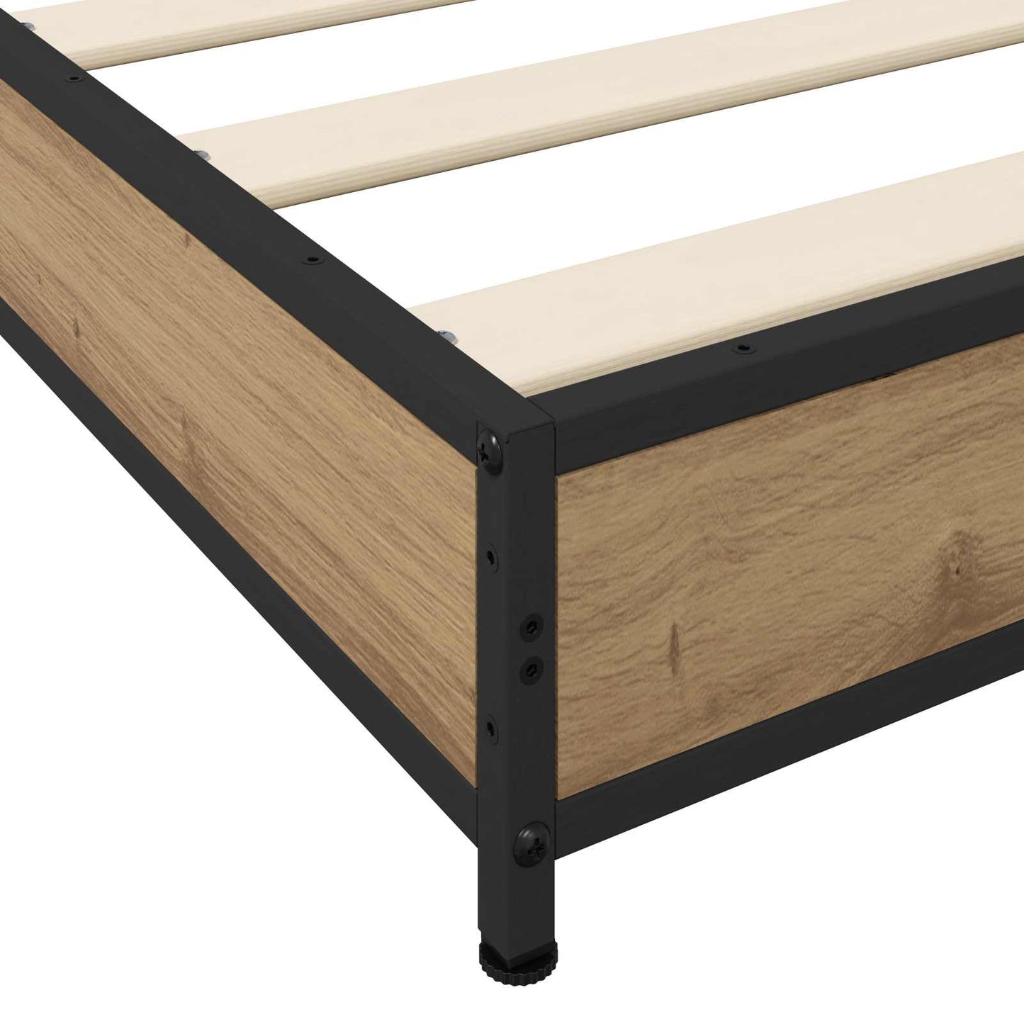 vidaXL Bed Frame Artisan Oak 80 x 200 cm Engineered Wood 6