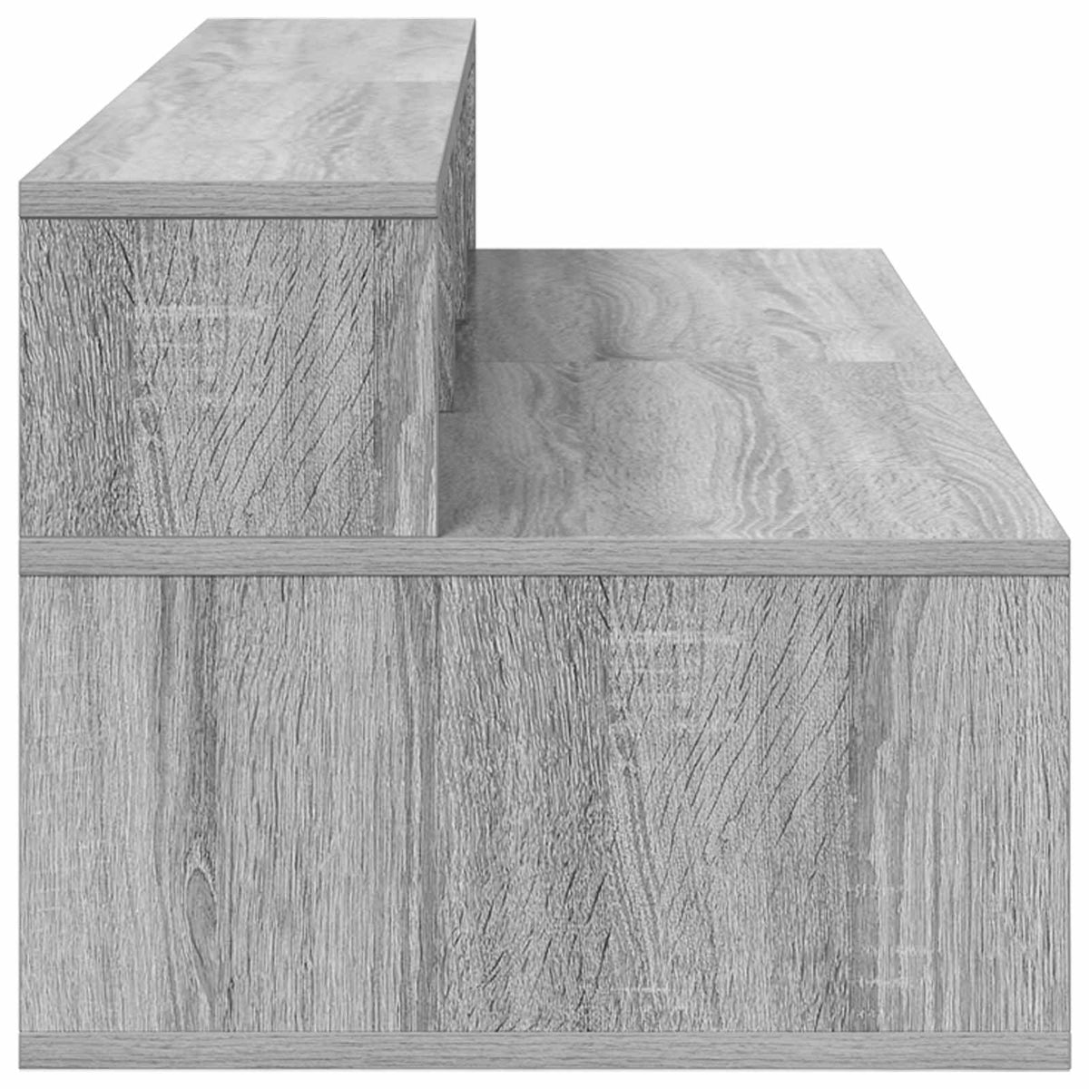 vidaXL Studio Desk Grey Sonoma 110 x 42.5 x 36 cm Engineered Wood 6