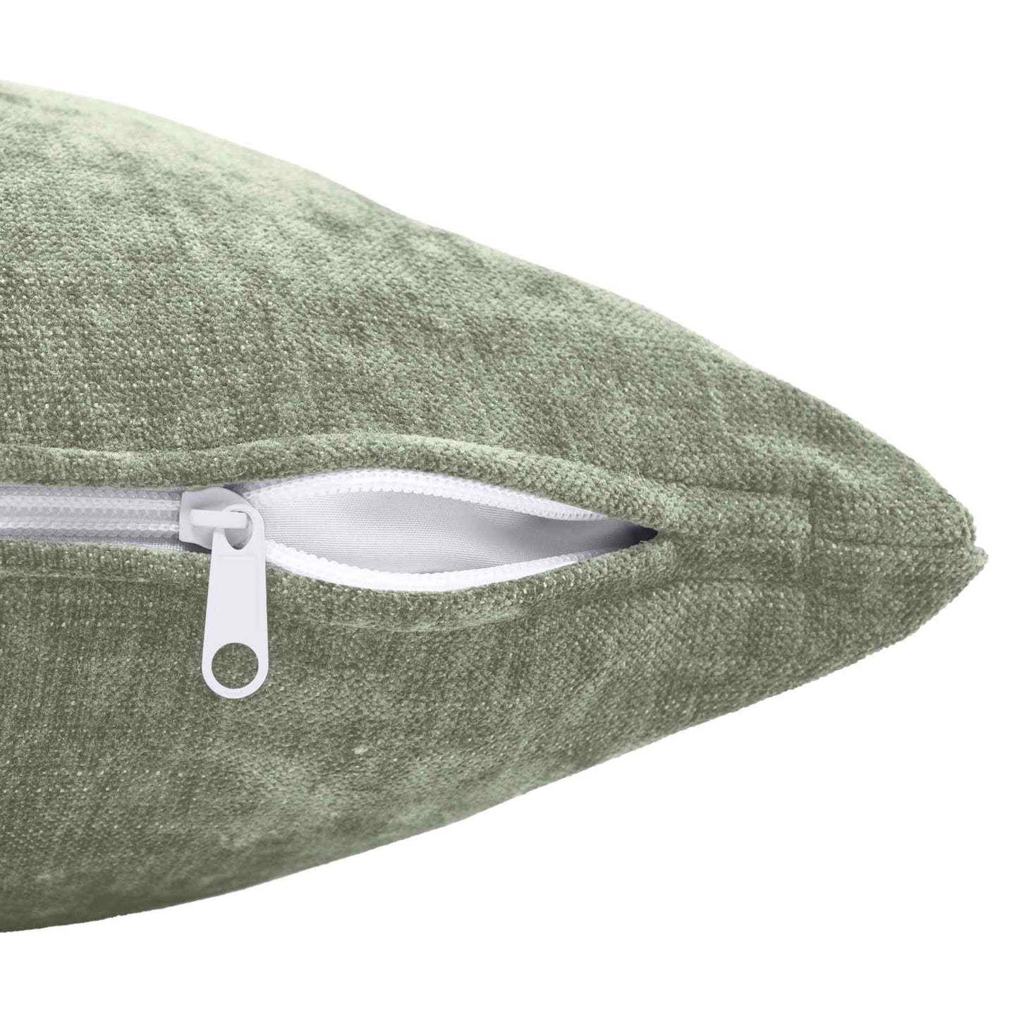 vidaXL Cushion Cover 12 pcs HEERLEN Green 40 x 40 cm Chenille Fabric 6