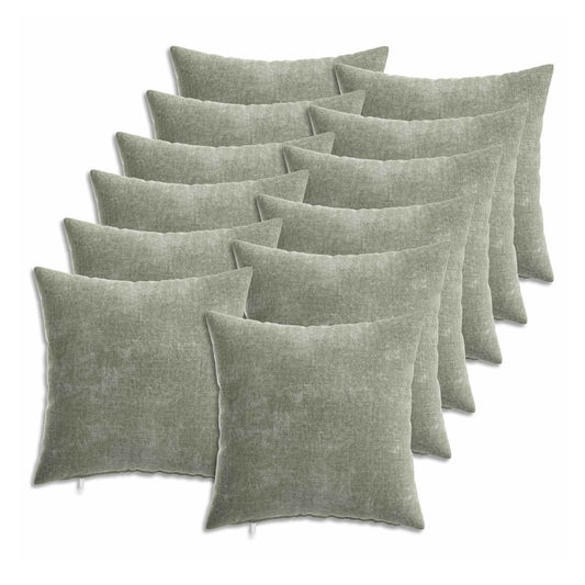 HEERLEN Chenille Fabric Green