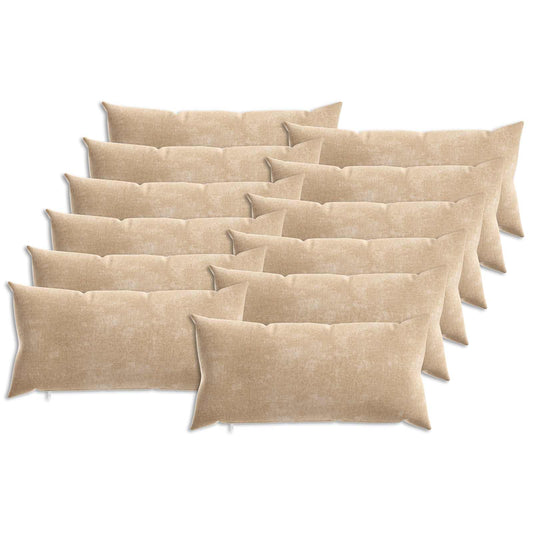 Cushion HEERLEN Taupe Chenille Fabric