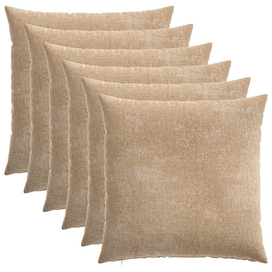 Cushion Cover HEERLEN Taupe Chenille Fabric