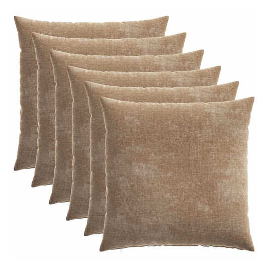 Cushion Cover HEERLEN Brown Chenille Fabric