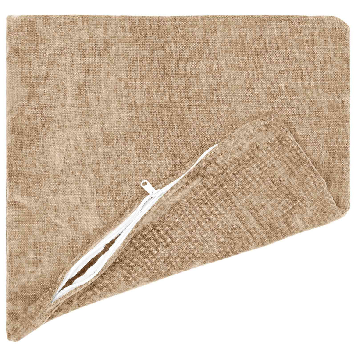 vidaXL Cushion Cover 6 pcs HEERLEN Taupe 80 x 80 cm Chenille Fabric 4