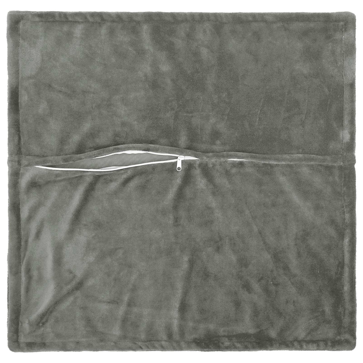vidaXL Cushion Cover 6 pcs HOUTEN Dark Grey 80 x 80 cm Flannel 4