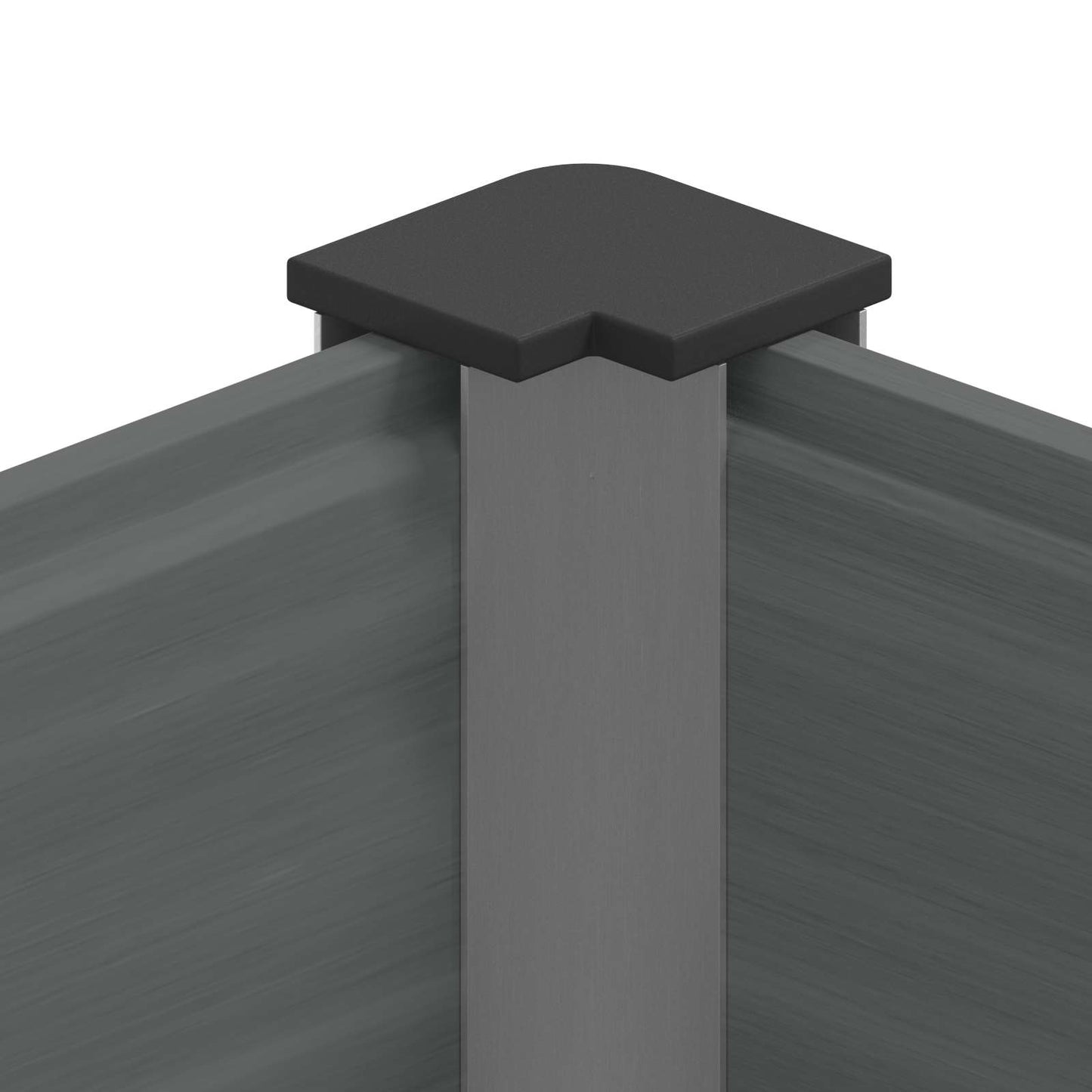 vidaXL Garden Raised Bed Grey 100 x 30 36 cm WPC and Aluminium 6