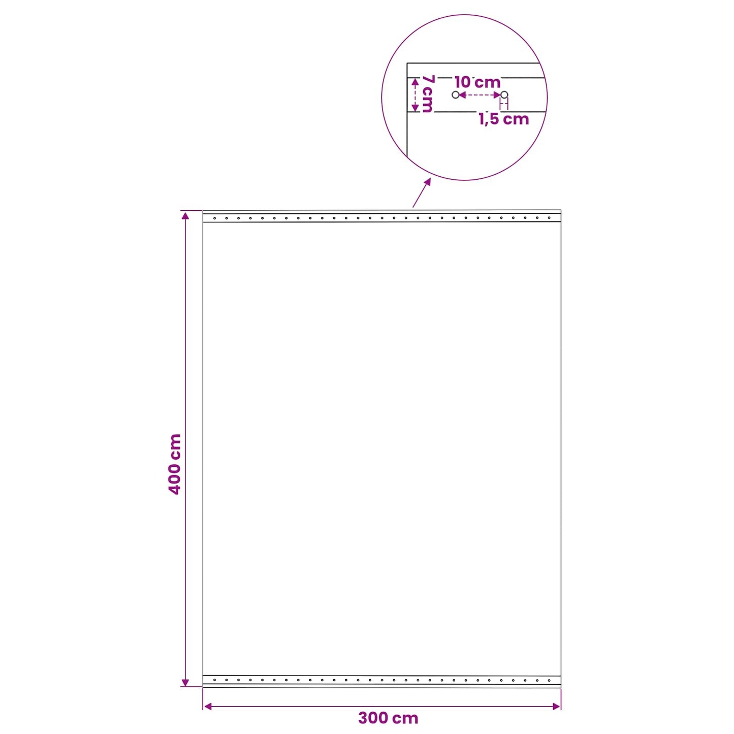 vidaXL Tarpaulin with Eyelets 2 pcs Green 4 x 3 m 260 gsm PE 6