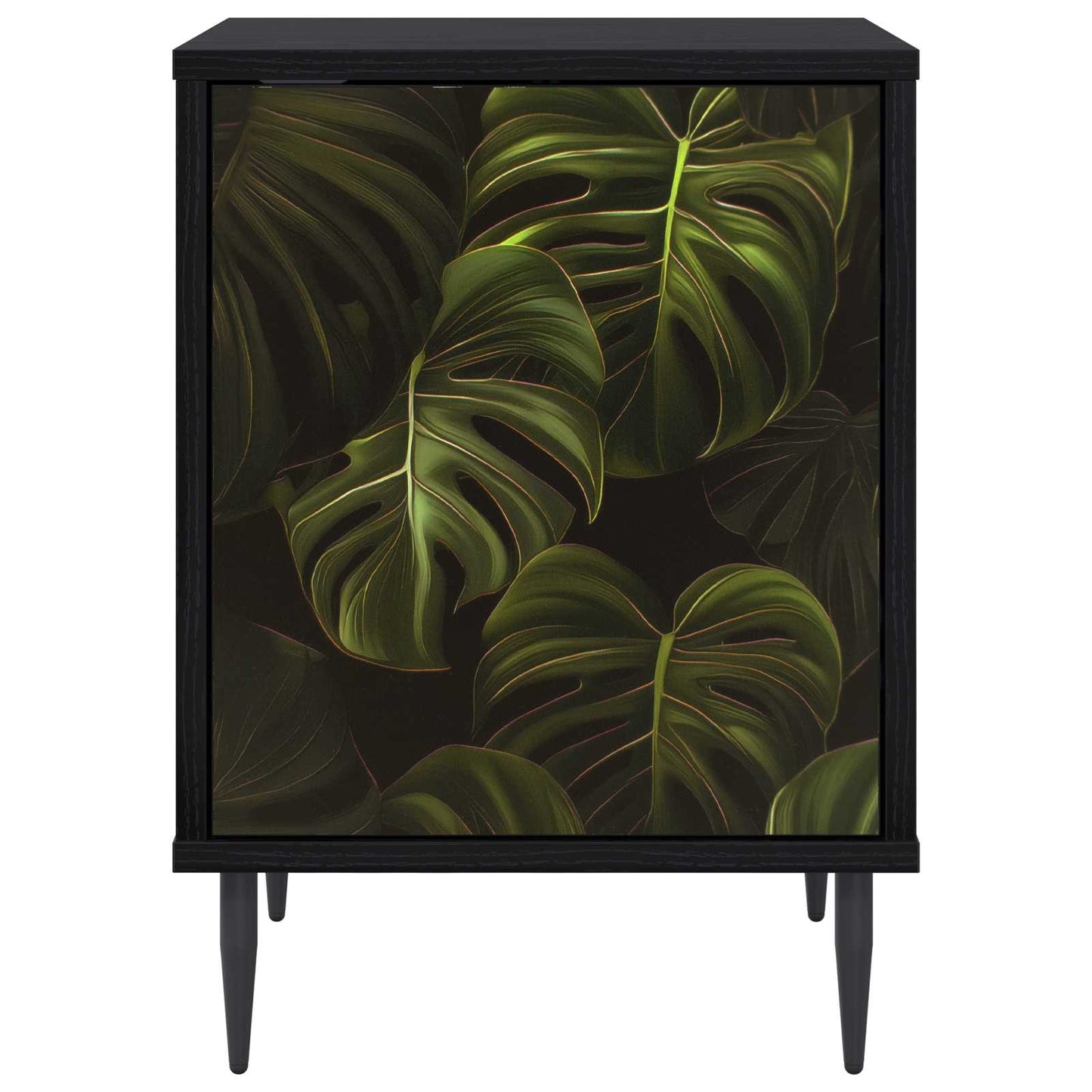 vidaXL Bedside Cabinet ELBURG 2 pcs Black Oak 36 x 33 x 51 cm 6