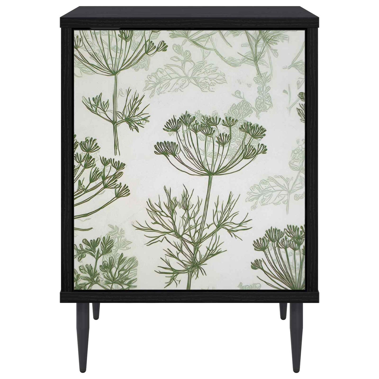 vidaXL Bedside Cabinet GOTHA 2 pcs Black Oak 36 x 33 x 51 cm 6