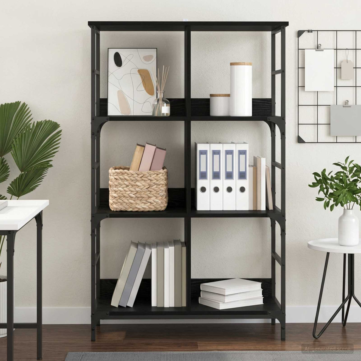 vidaXL Bookshelf 78.5x33x117.5 cm Engineered Wood