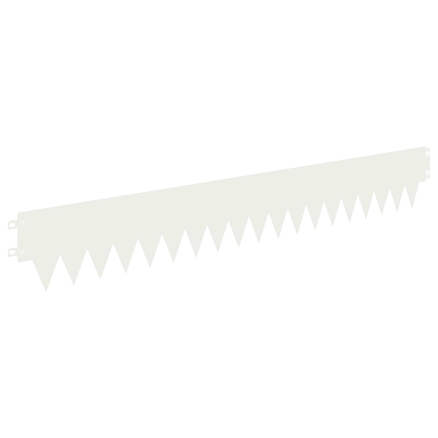 vidaXL Lawn Edging 10 pcs 103 x 15 cm Steel White 6