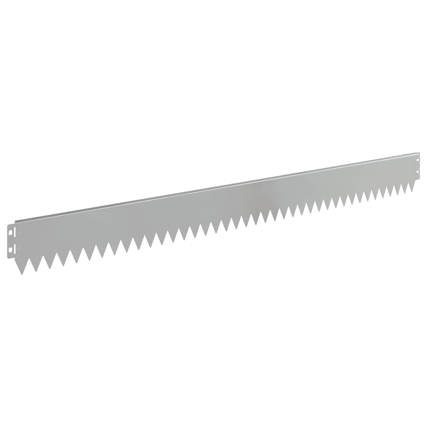 vidaXL Lawn Edging 20 pcs 103 x 10 cm Steel Silver 6