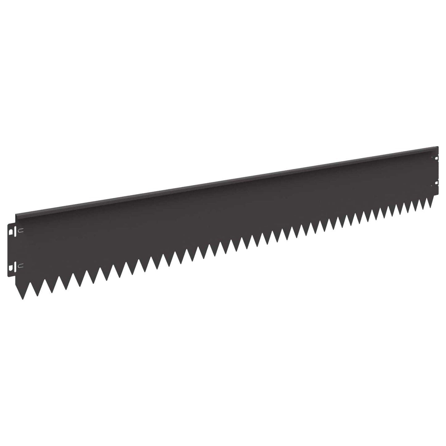 vidaXL Lawn Edge with Top Bended 10 pcs 103x15cm Steel Black 6