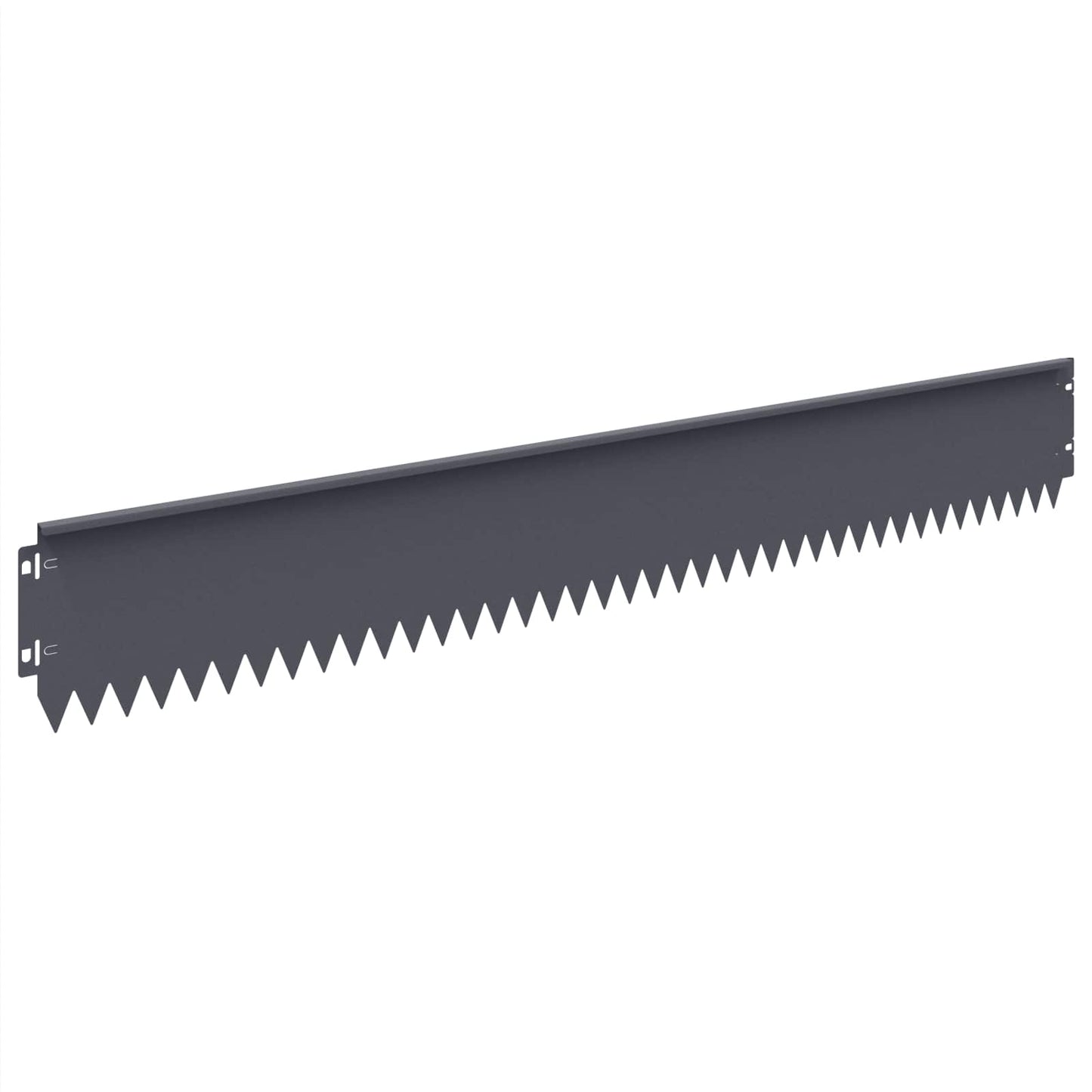 vidaXL Lawn Edging 10 pcs 103 x 15 cm Steel Anthracite 6