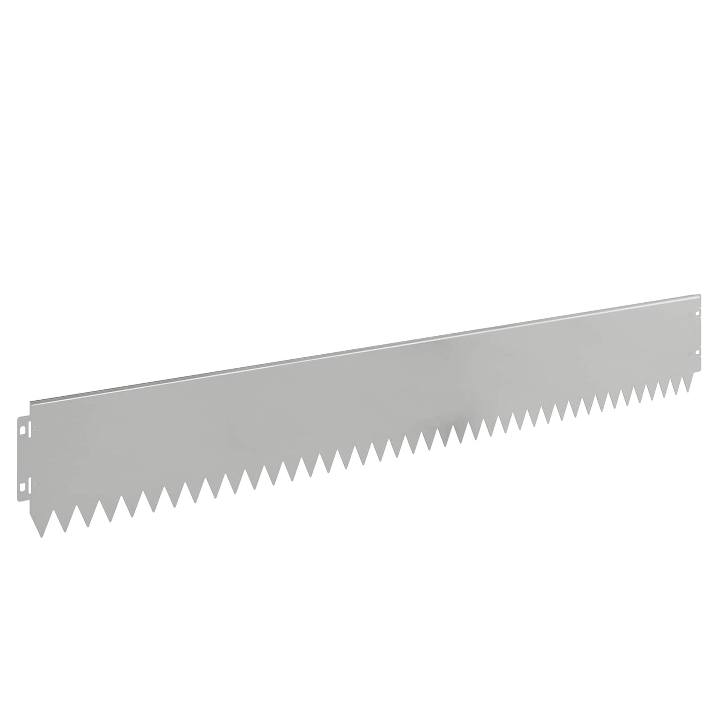 vidaXL Lawn Edging 10 pcs 103 x 15 cm Steel Silver 6