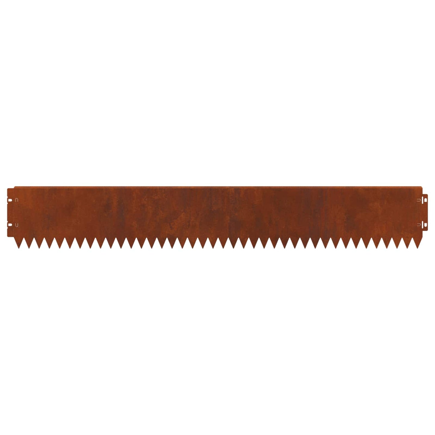 vidaXL Lawn Edge with Top Bended 10 pcs 103x15cm Steel Rusty 6