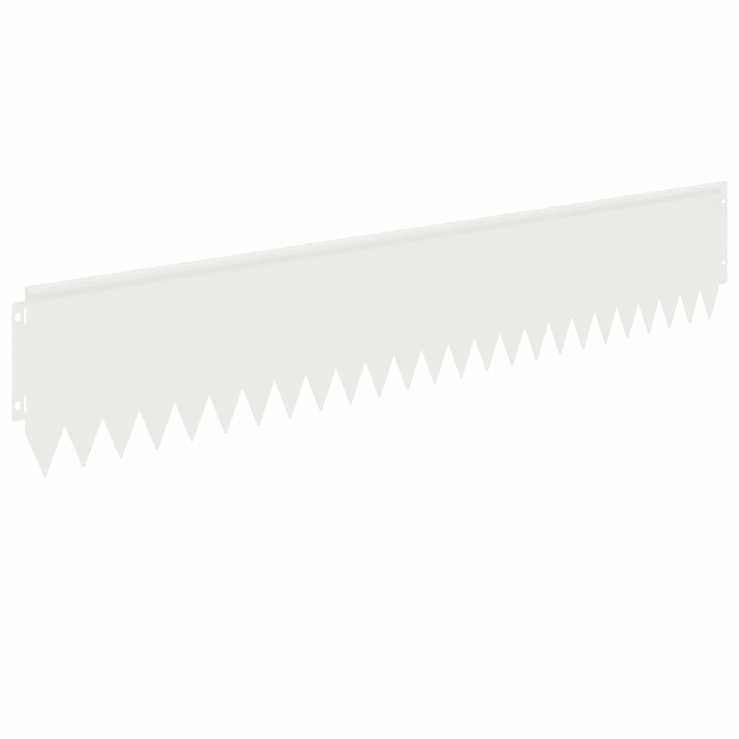 vidaXL Lawn Edging 10 pcs 103 x 20 cm Steel White 6