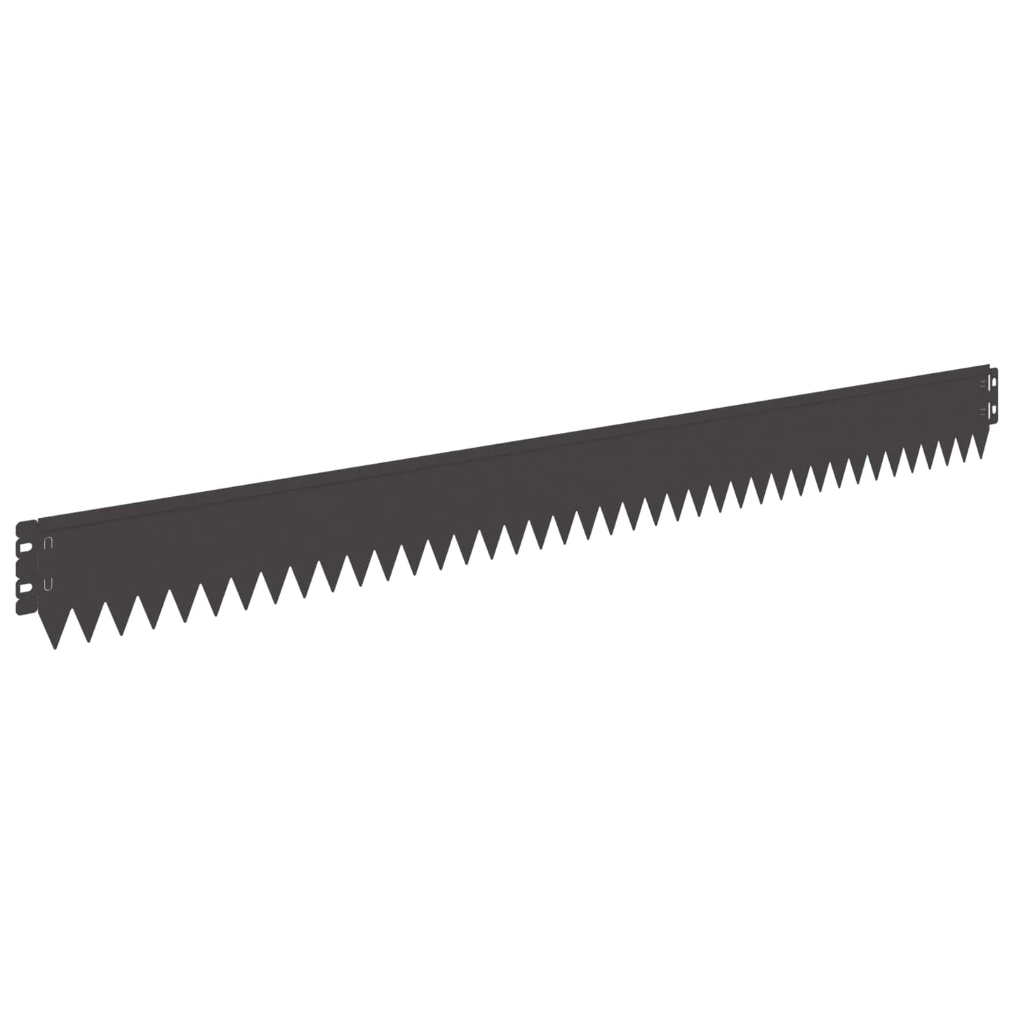 vidaXL Lawn Edge with Top Fold 20 pcs 103x10cm Steel Black 6
