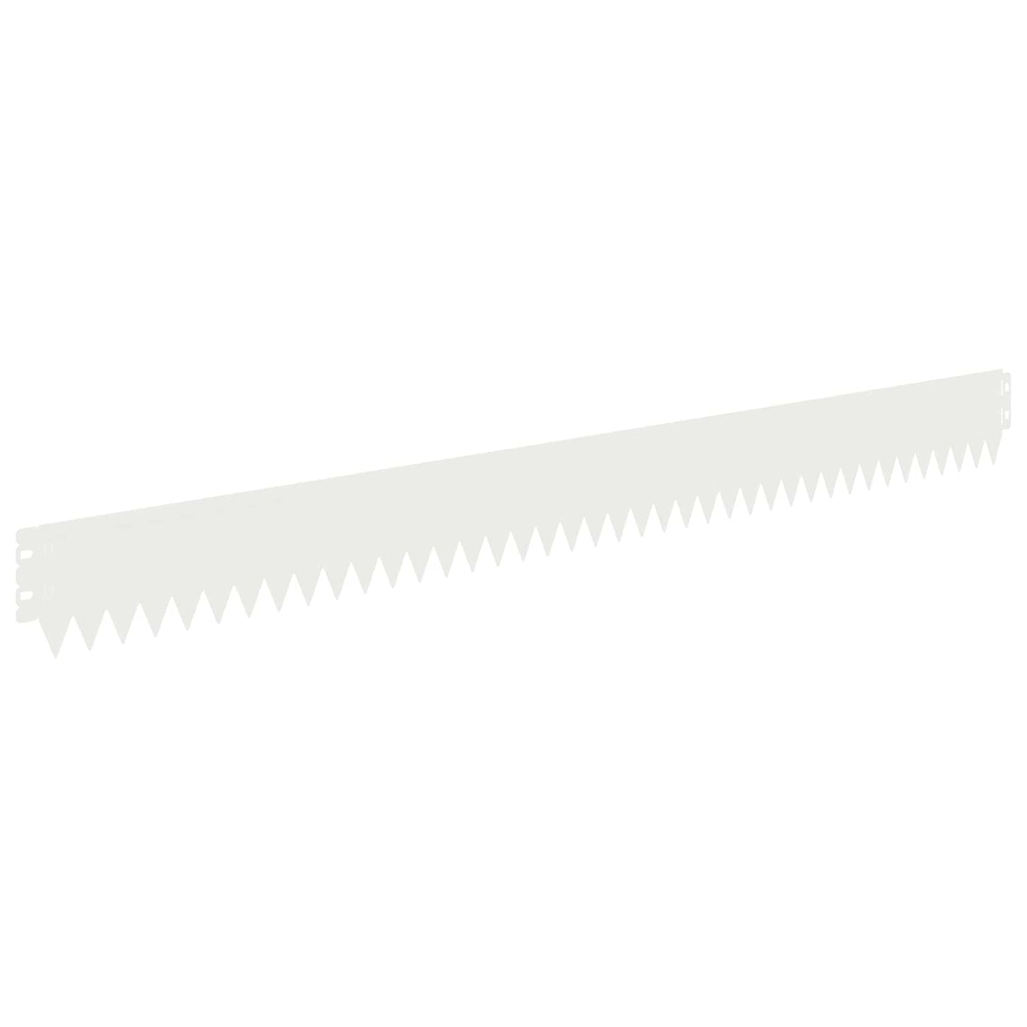 vidaXL Lawn Edging 20 pcs 103 x 10 cm Steel White 6