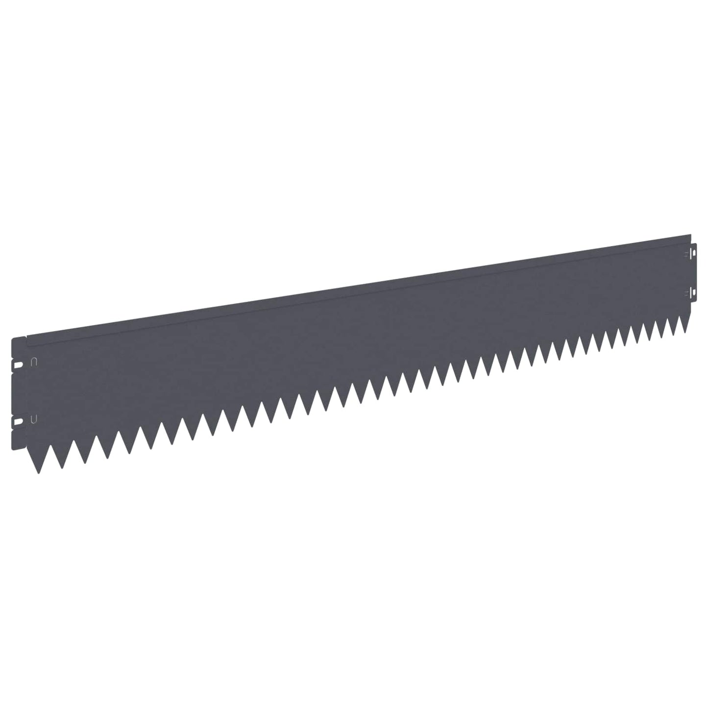 vidaXL Lawn Edging 10 pcs 103 x 15 cm Steel Anthracite 6