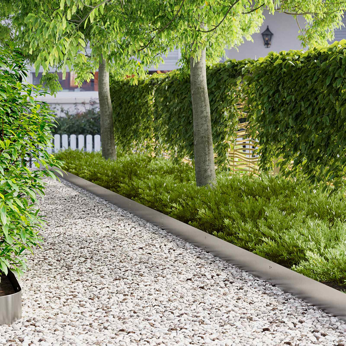 vidaXL Lawn Edging 103 x Steel 10 Height 15 cm