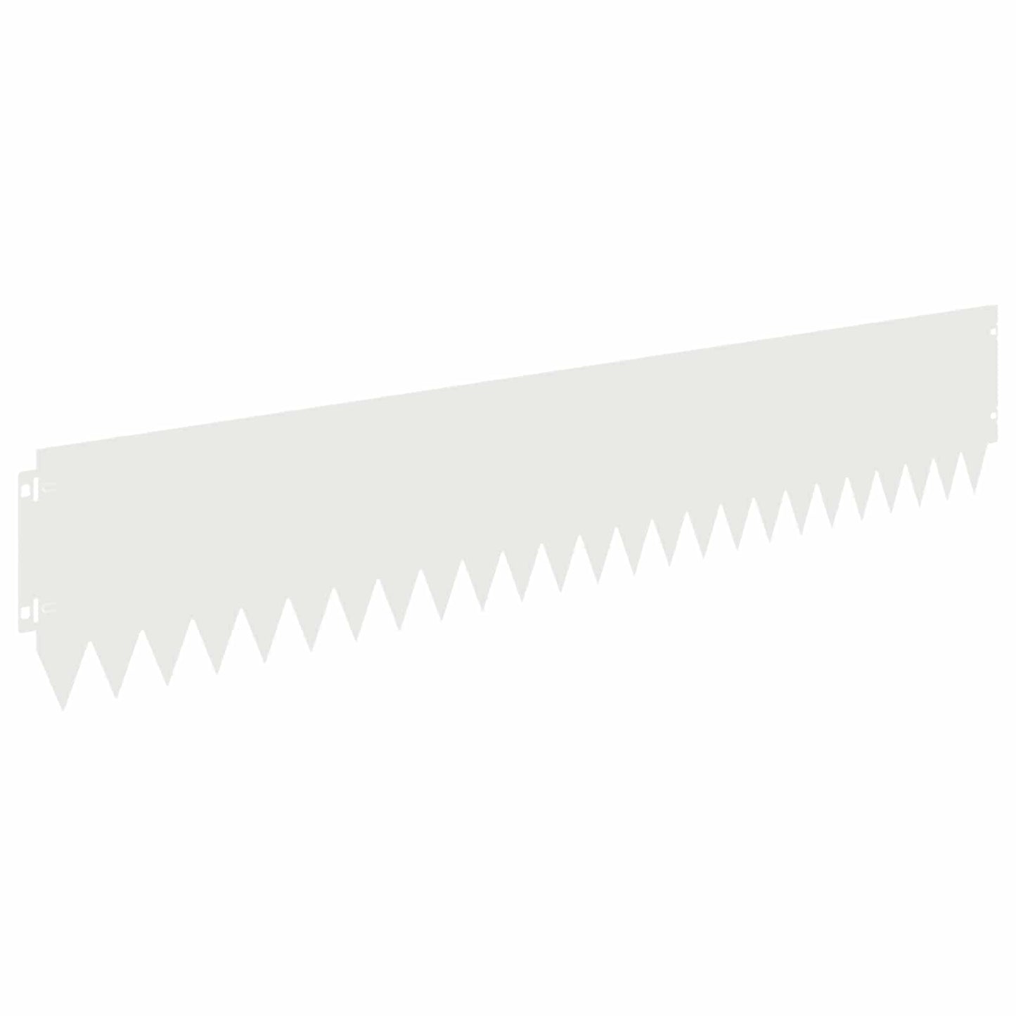 vidaXL Lawn Edging 10 pcs 103 x 20 cm Steel White 6