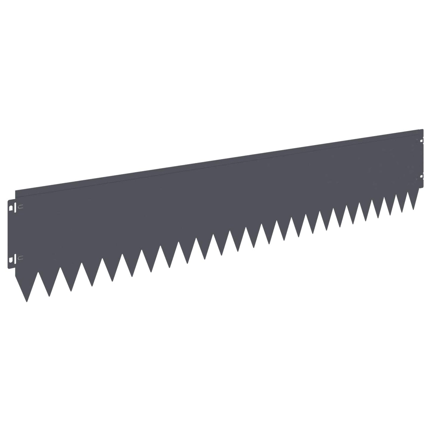 vidaXL Lawn Edging 10 pcs 103 x 20 cm Steel Anthracite 6