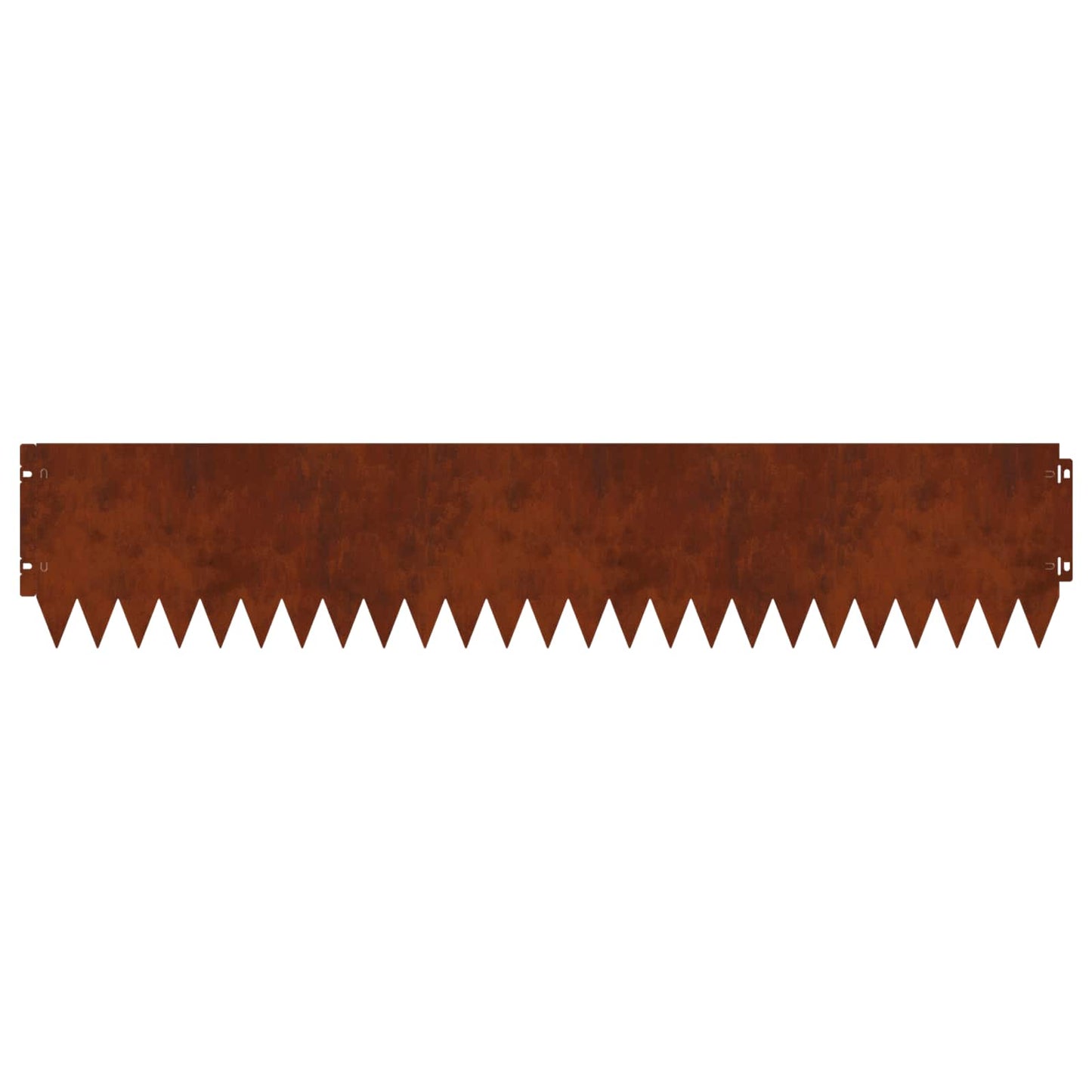 vidaXL Lawn Edging 10 pcs 103 x 20 cm Steel Rusty 6
