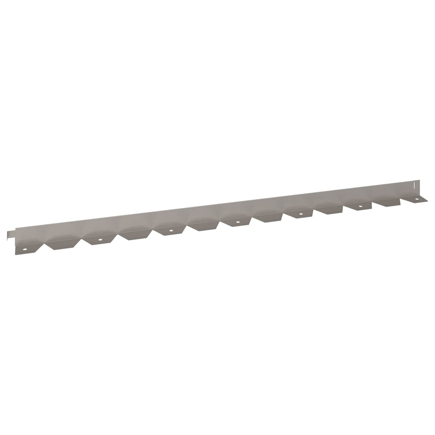 vidaXL Lawn Edging 20 pcs 102 x 4 x 4 cm Steel Rusty 6