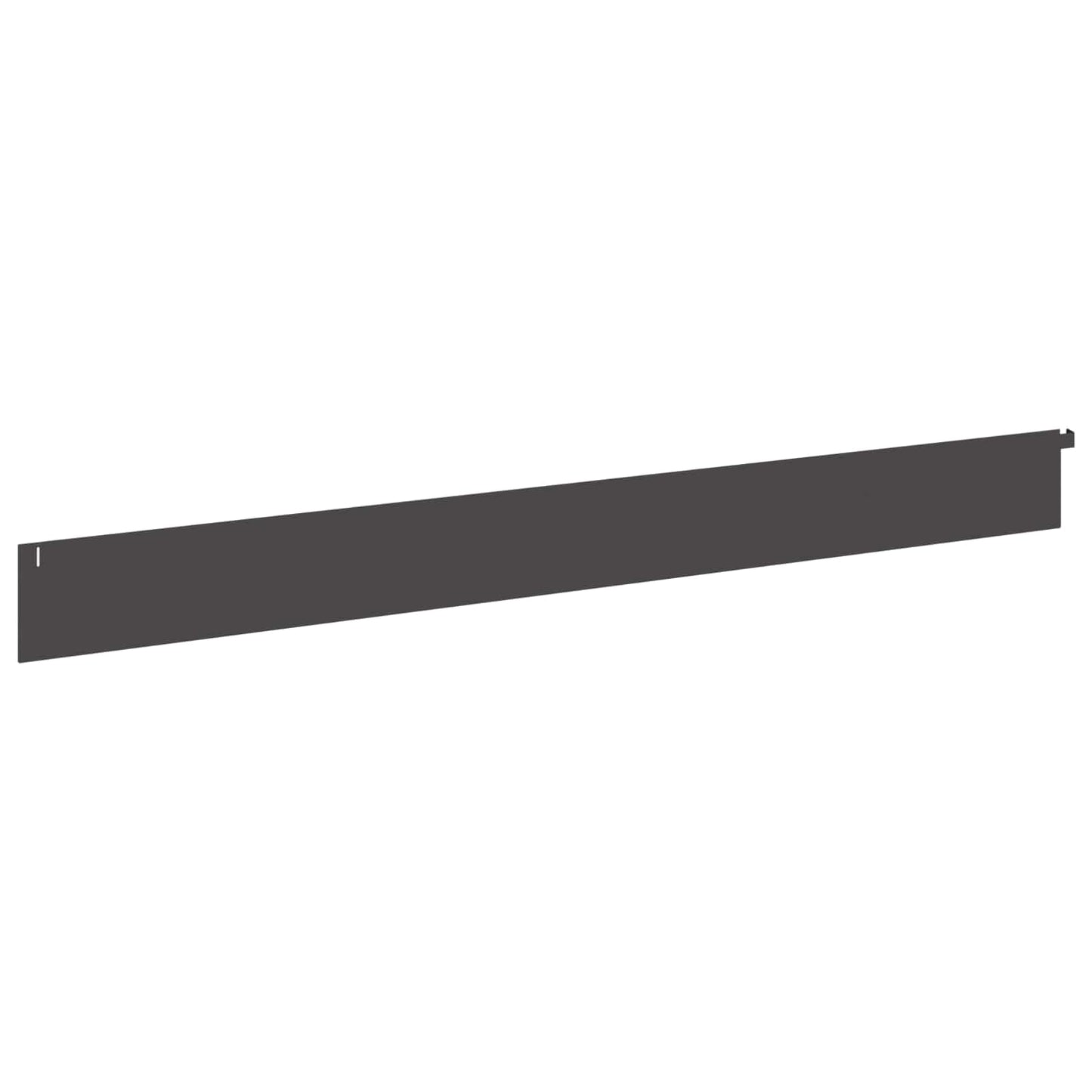 vidaXL Lawn Edging 10 pcs 102 x 10 x 4 cm Steel Black 6