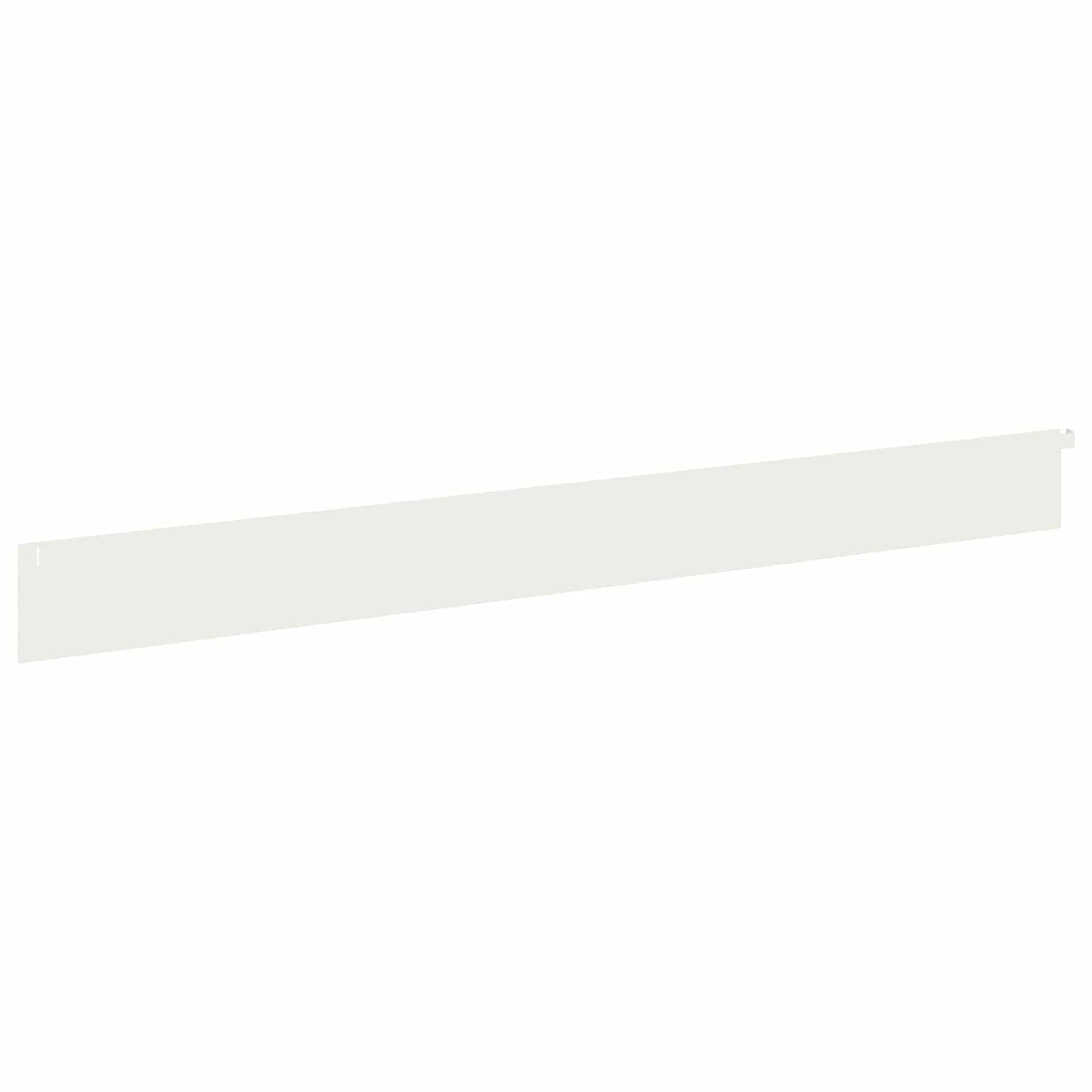 vidaXL Lawn Edging 10 pcs 102 x 10 x 4 cm Steel White 6