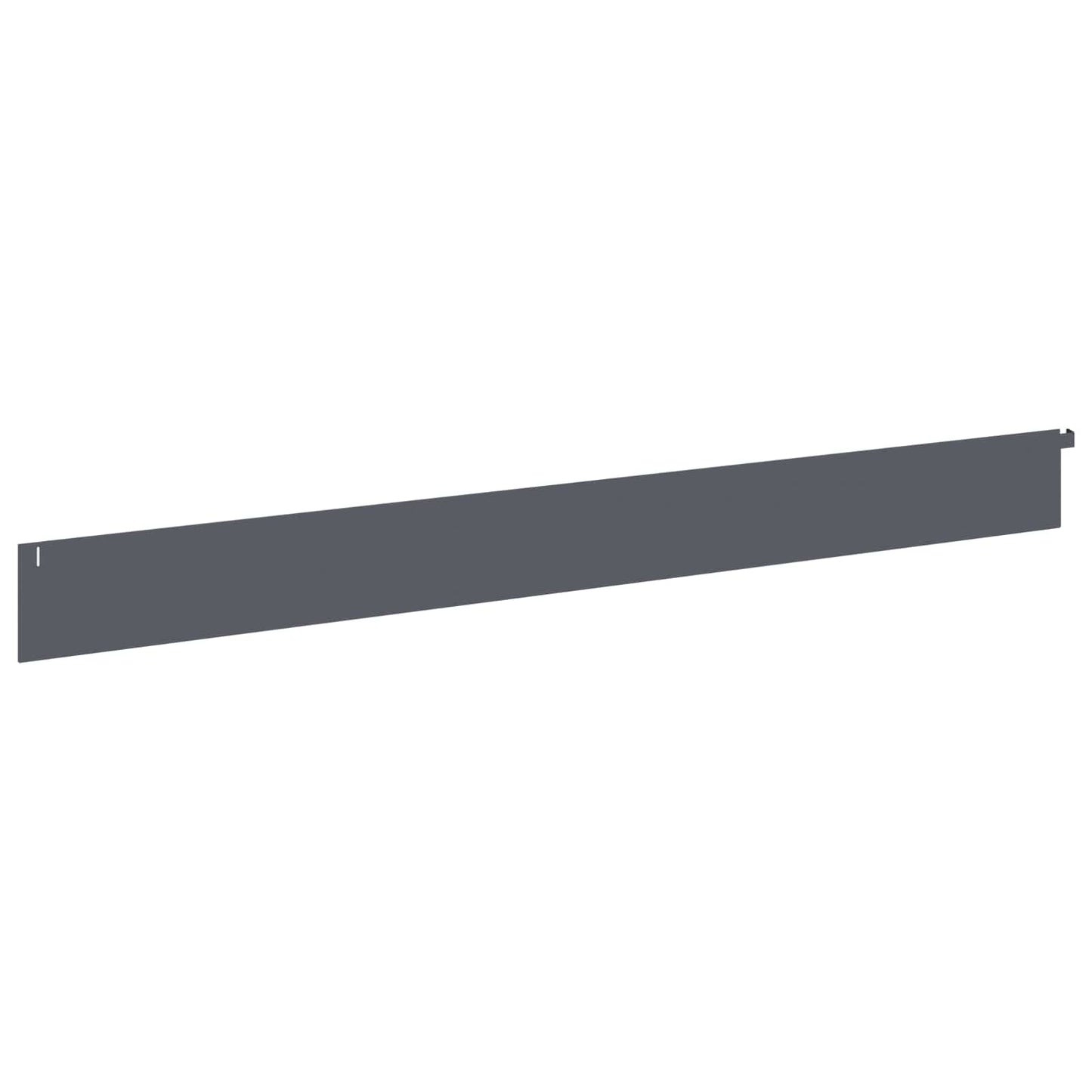 vidaXL Lawn Edging 10 pcs 102 x 10 x 4 cm Steel Anthracite 6