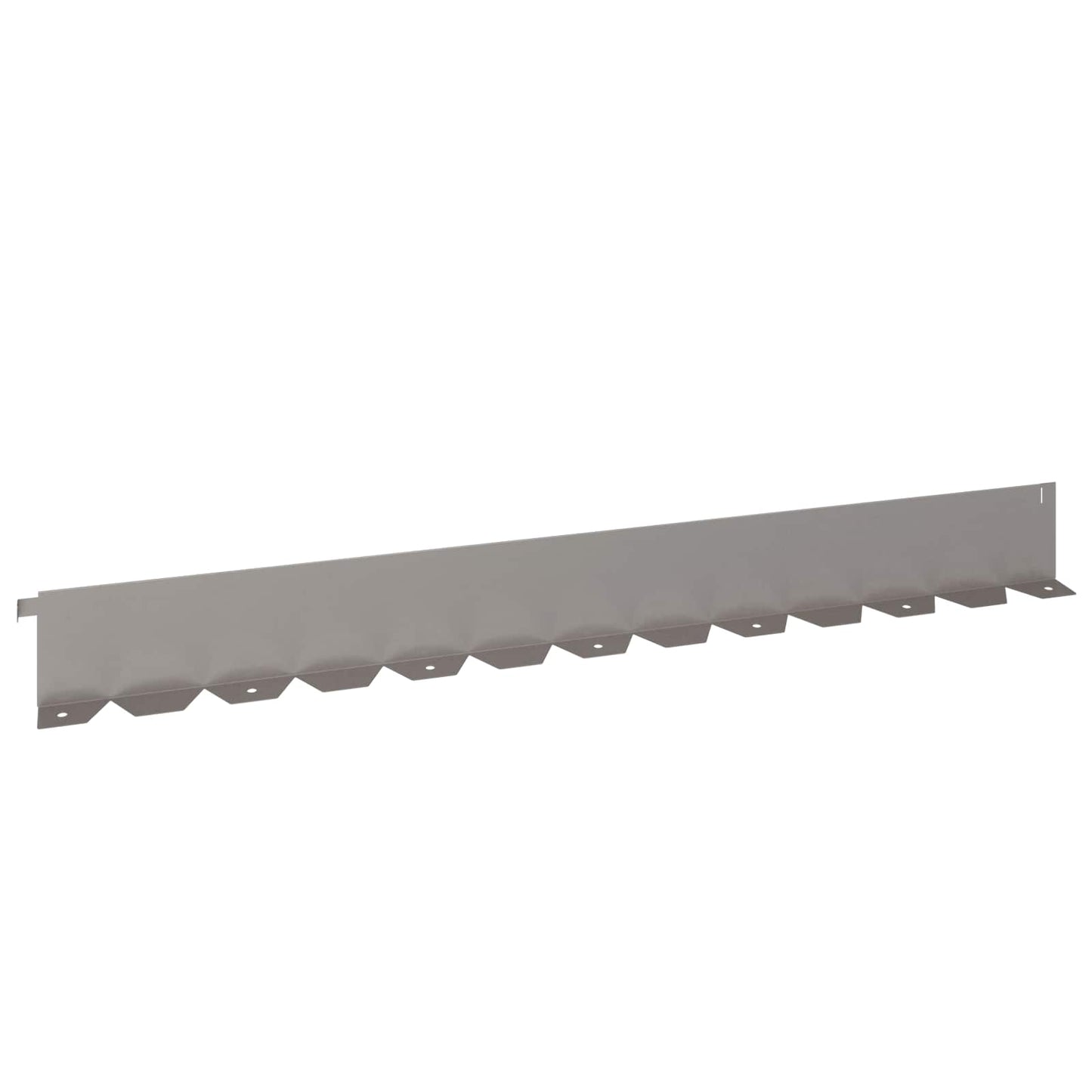 vidaXL Lawn Edging 10 pcs 102 x 10 x 4 cm Steel Rusty 6