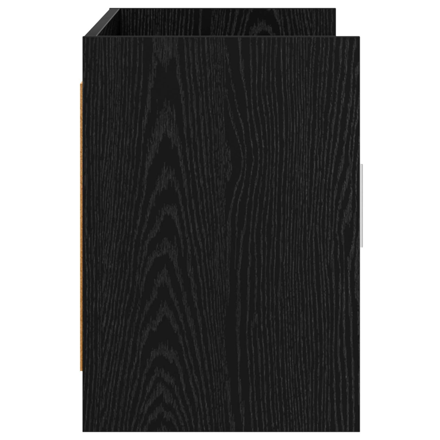 vidaXL TV Cabinet 102 x 33 x 47 cm Black Oak Engineered Wood 6